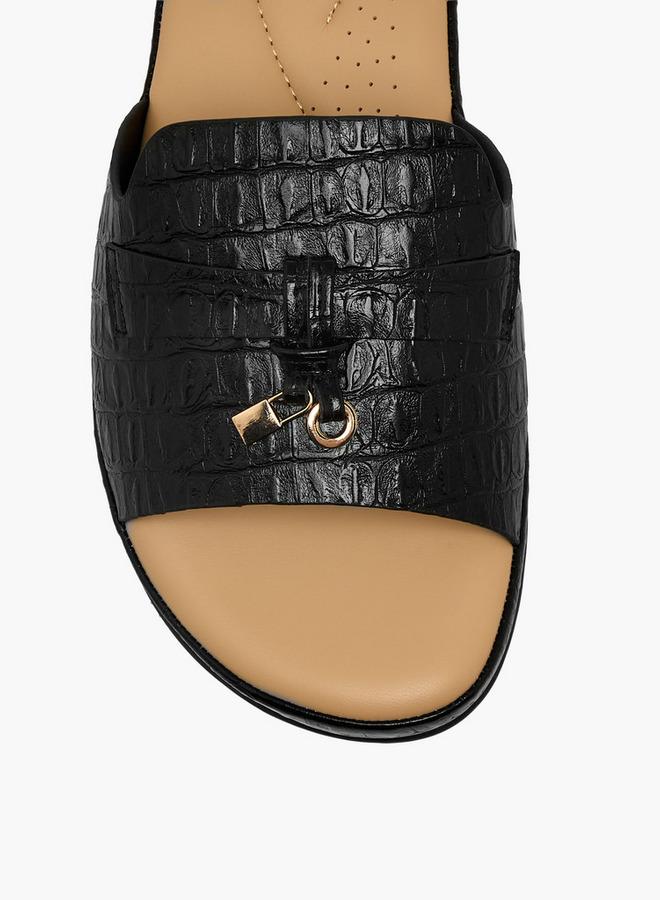 Le Confort Women Textured Slide Sandals - Image 4